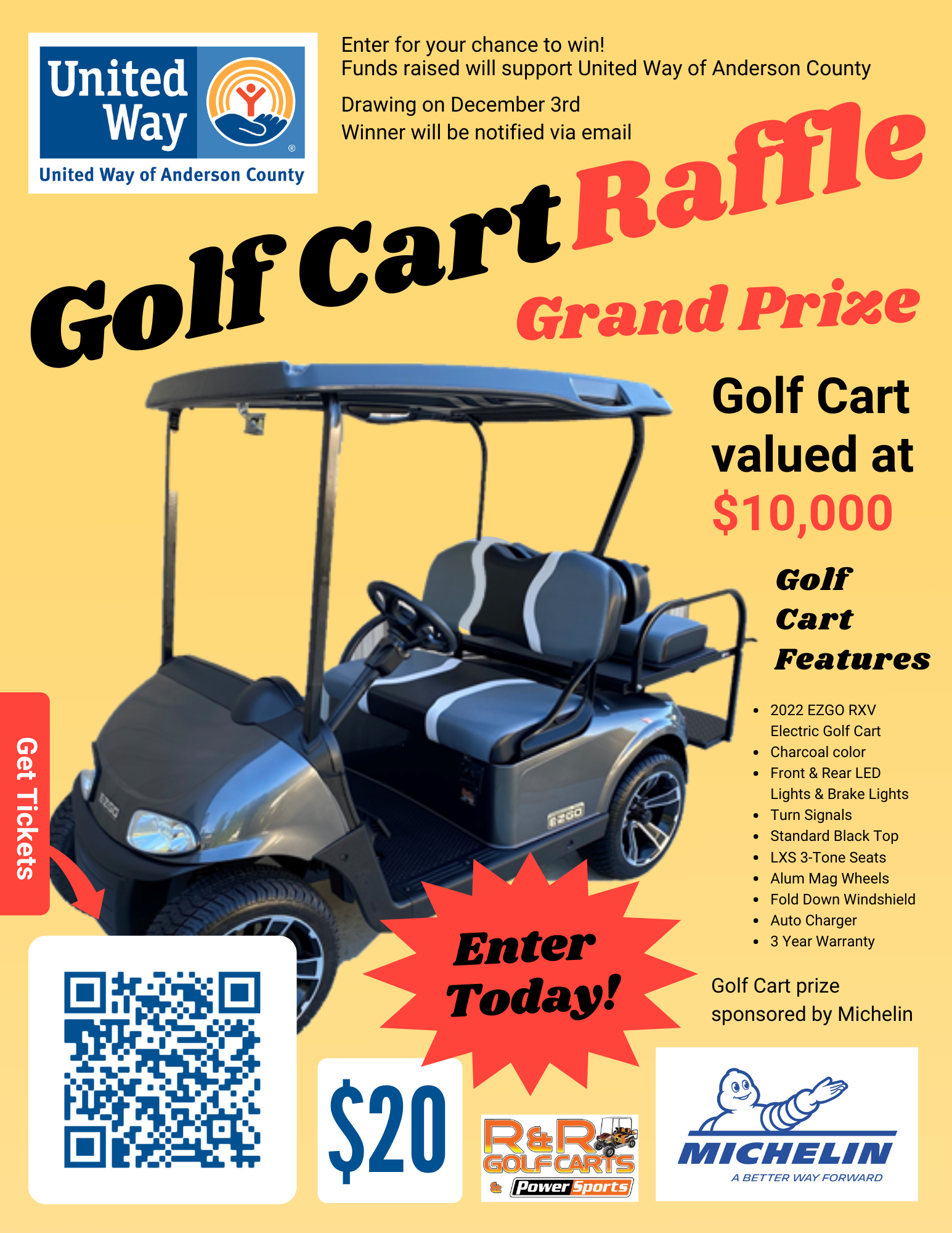 United Way Golf Cart Raffle United Way of Anderson County